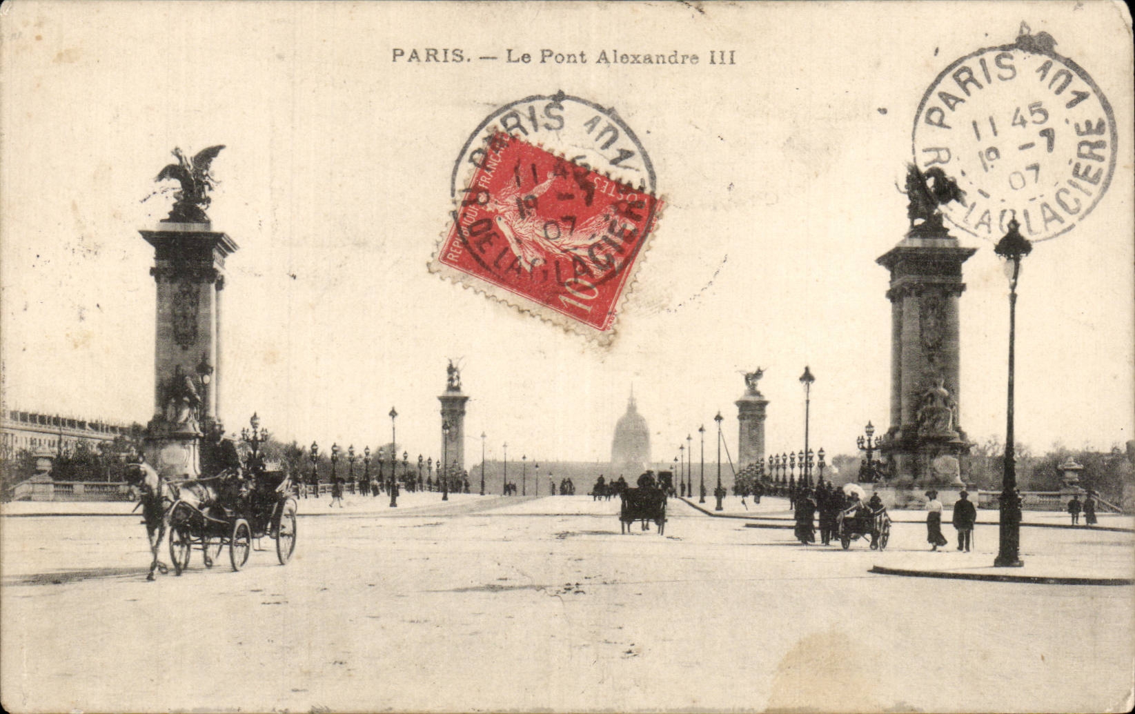 Paris CPa die Brucke Alexandre III
