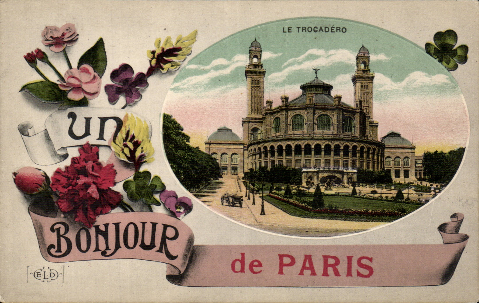 Paris CPA Trocadero a hello of Paris