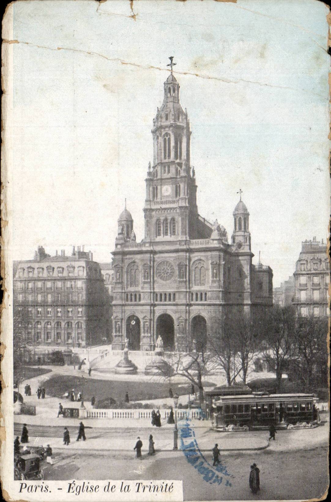 Paris CPA Eglise de la Trinite