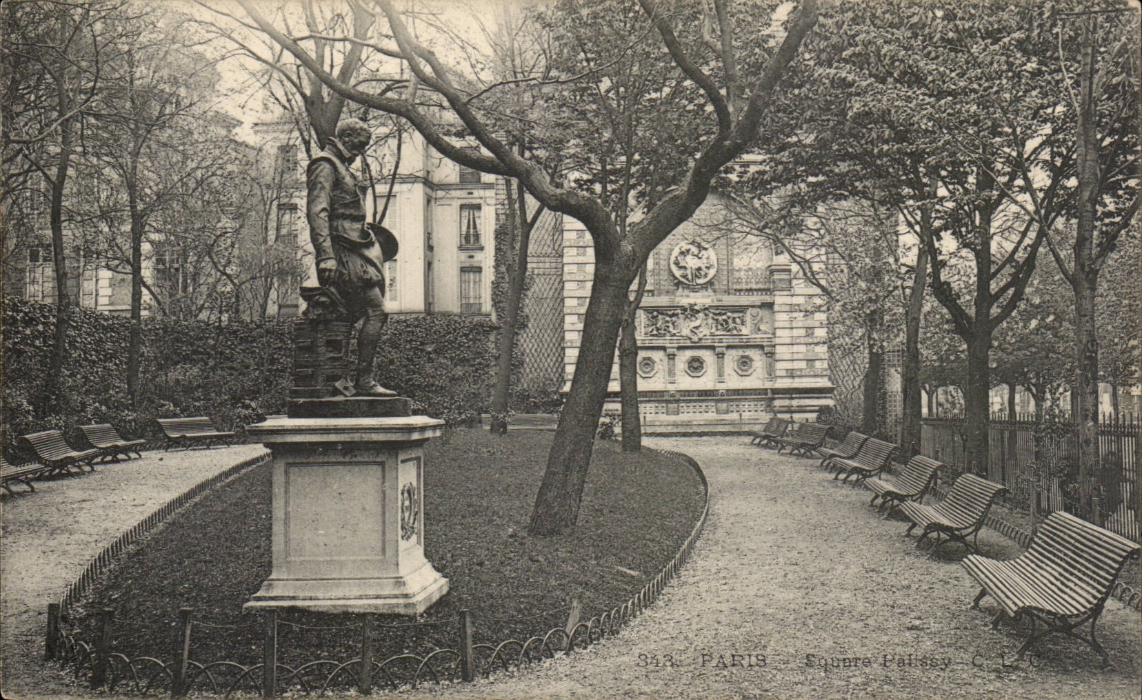 Paris CPA Palissy Public garden