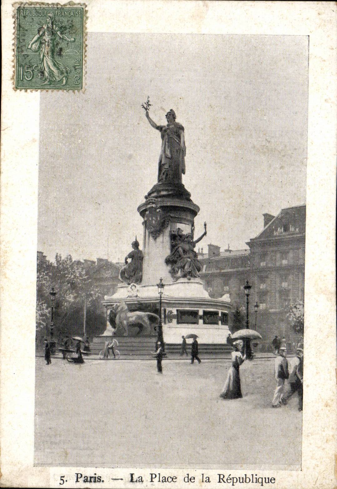 Paris CPA Places Republic