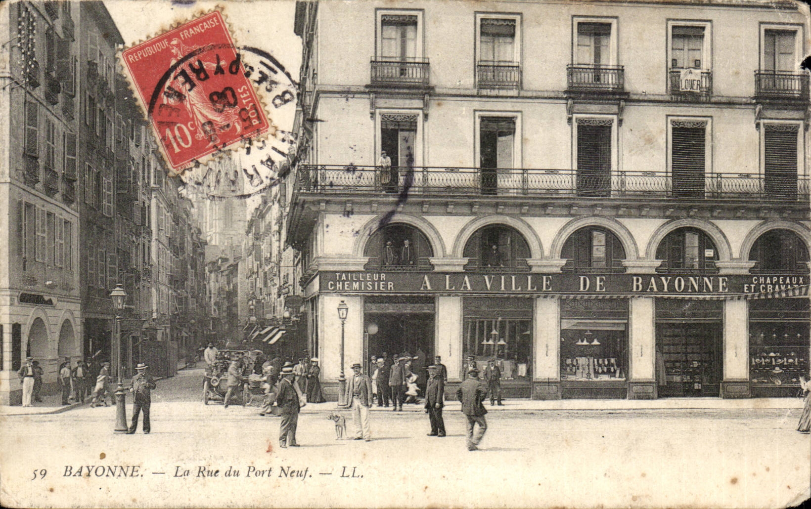 Bayonne CPA the street of the new bridge