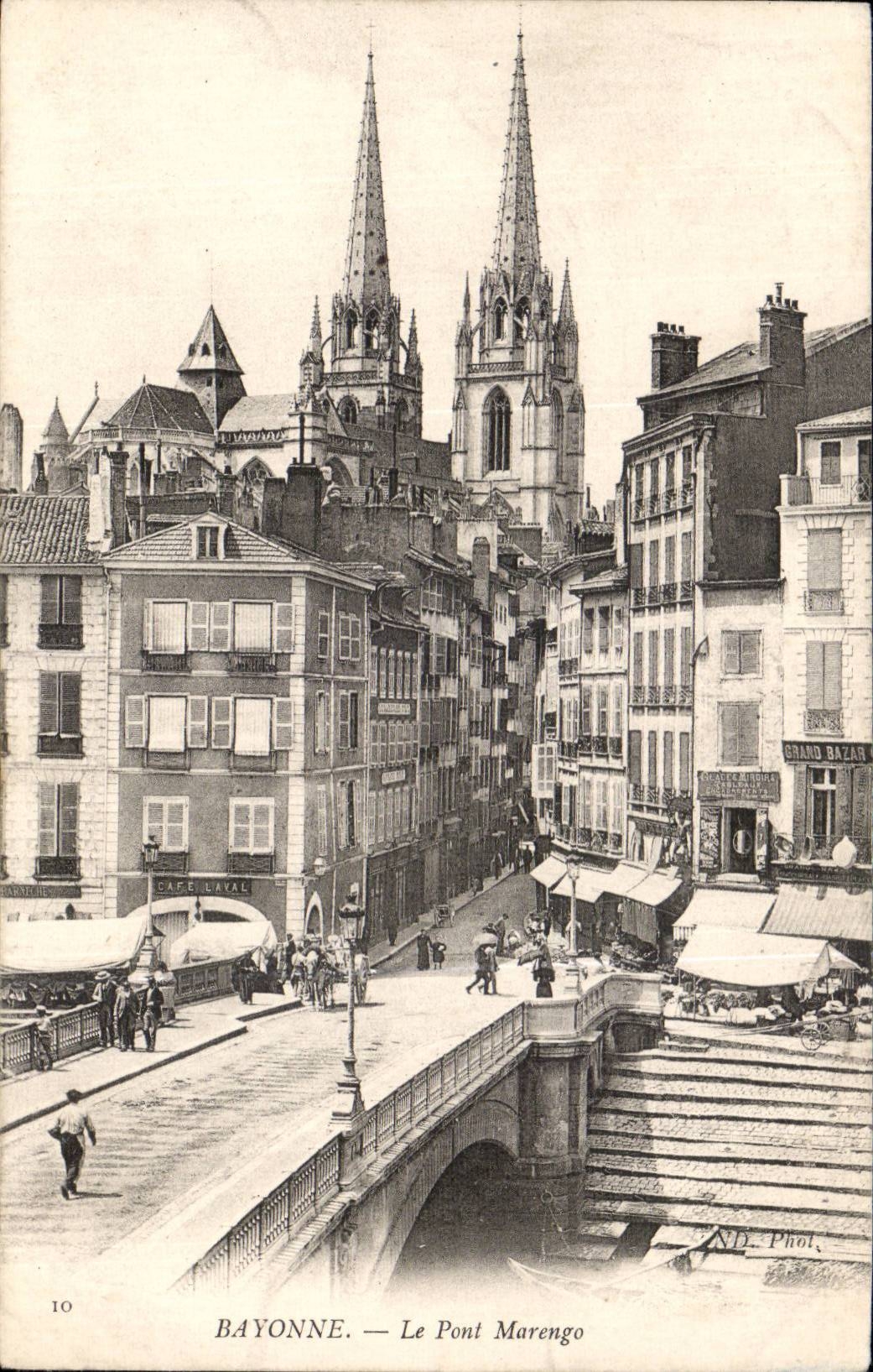 CPA Bayonne the bridge Marengo