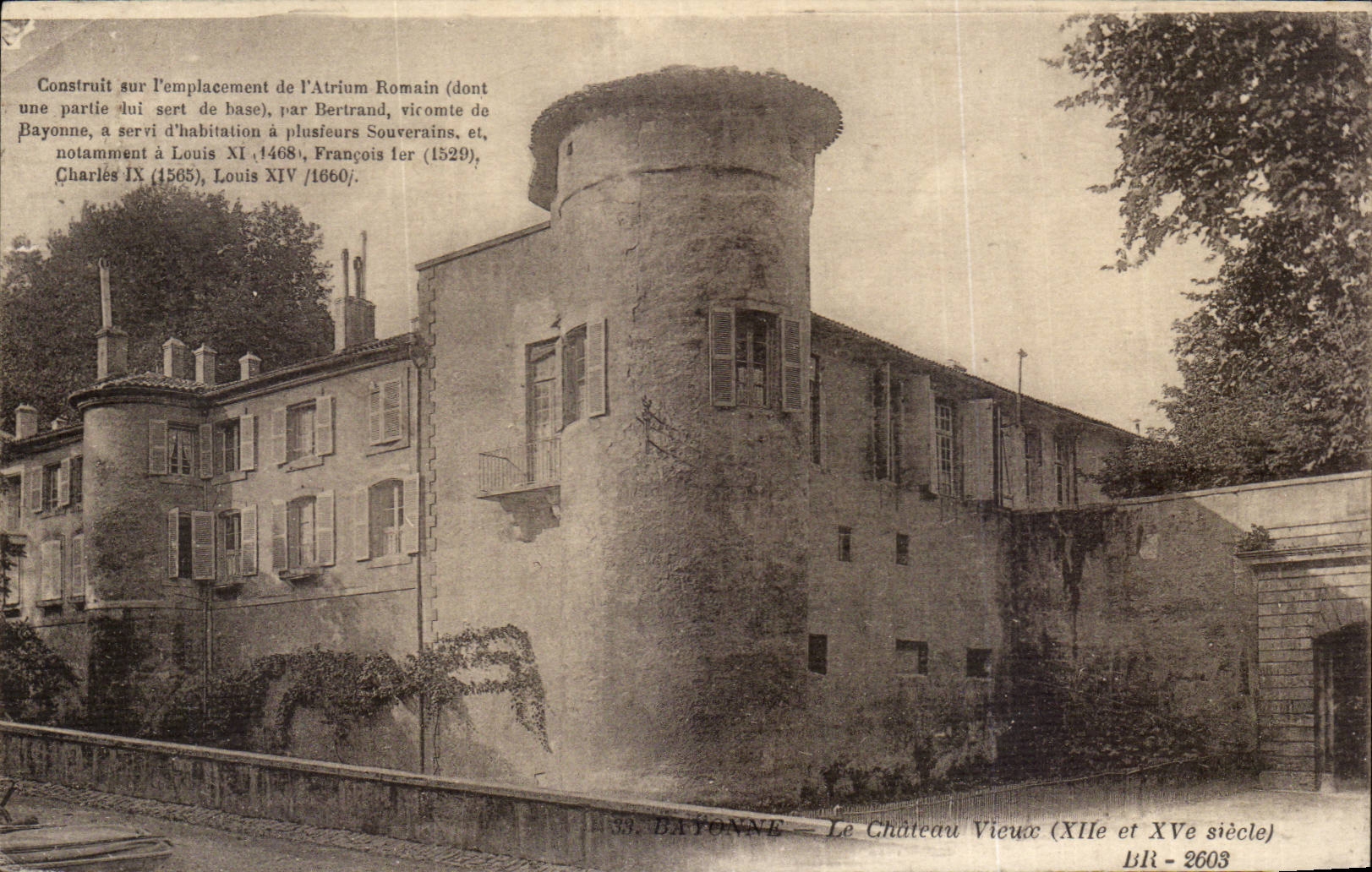 CPA Bayonne the old castle