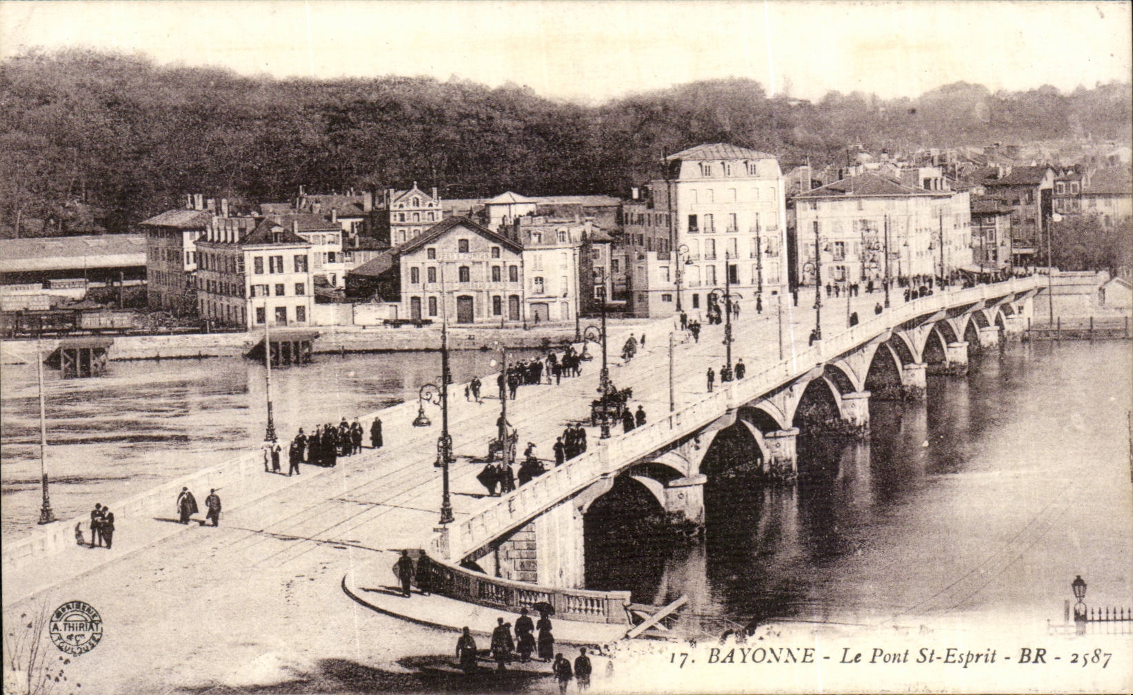 CPA Bayonne the bridge St Spirit