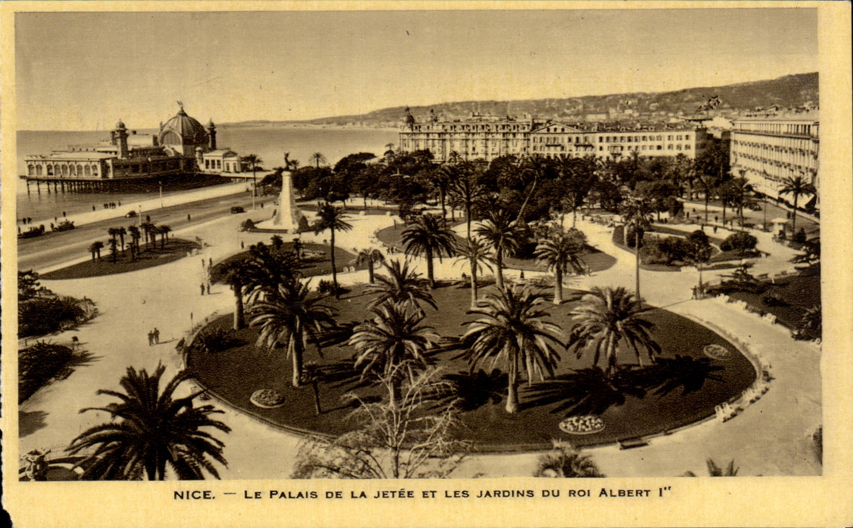 CPA Nice the palate of the pier and gardens of king Albert 1st