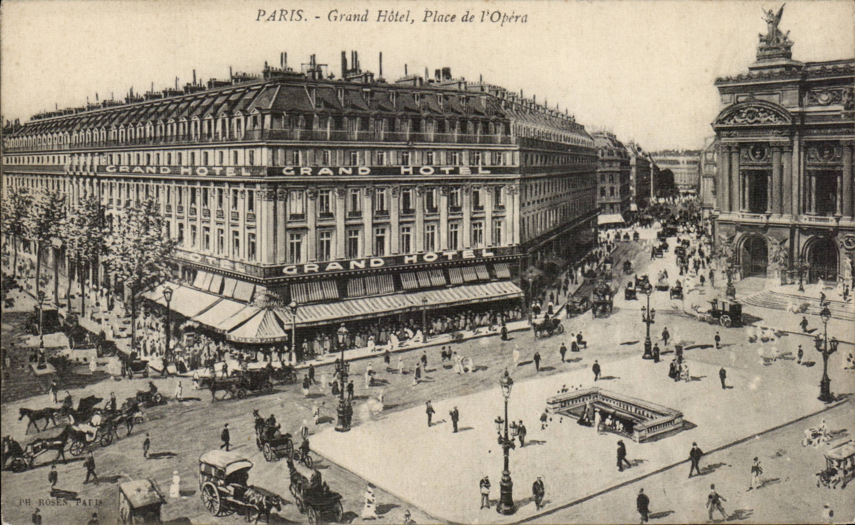 Paris CPA Grand hotel Place de l'opera