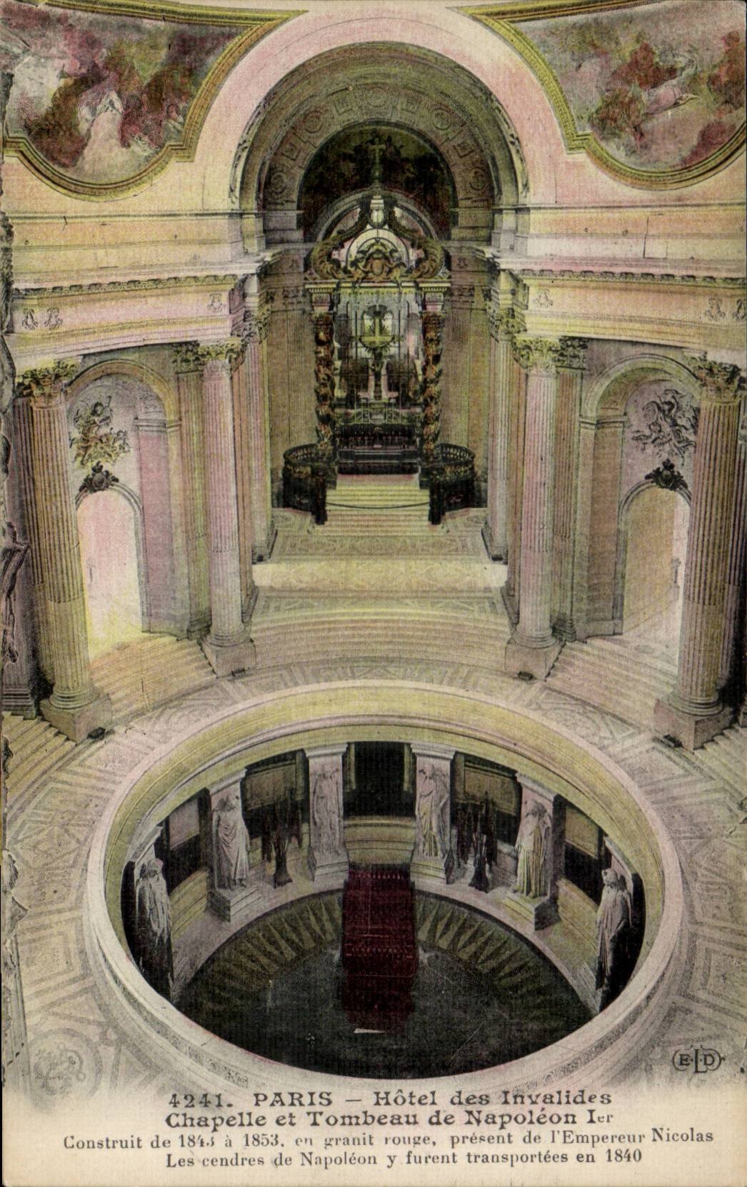 Paris CPA Hotel of Invalides the Tomb of Napoleon 1st