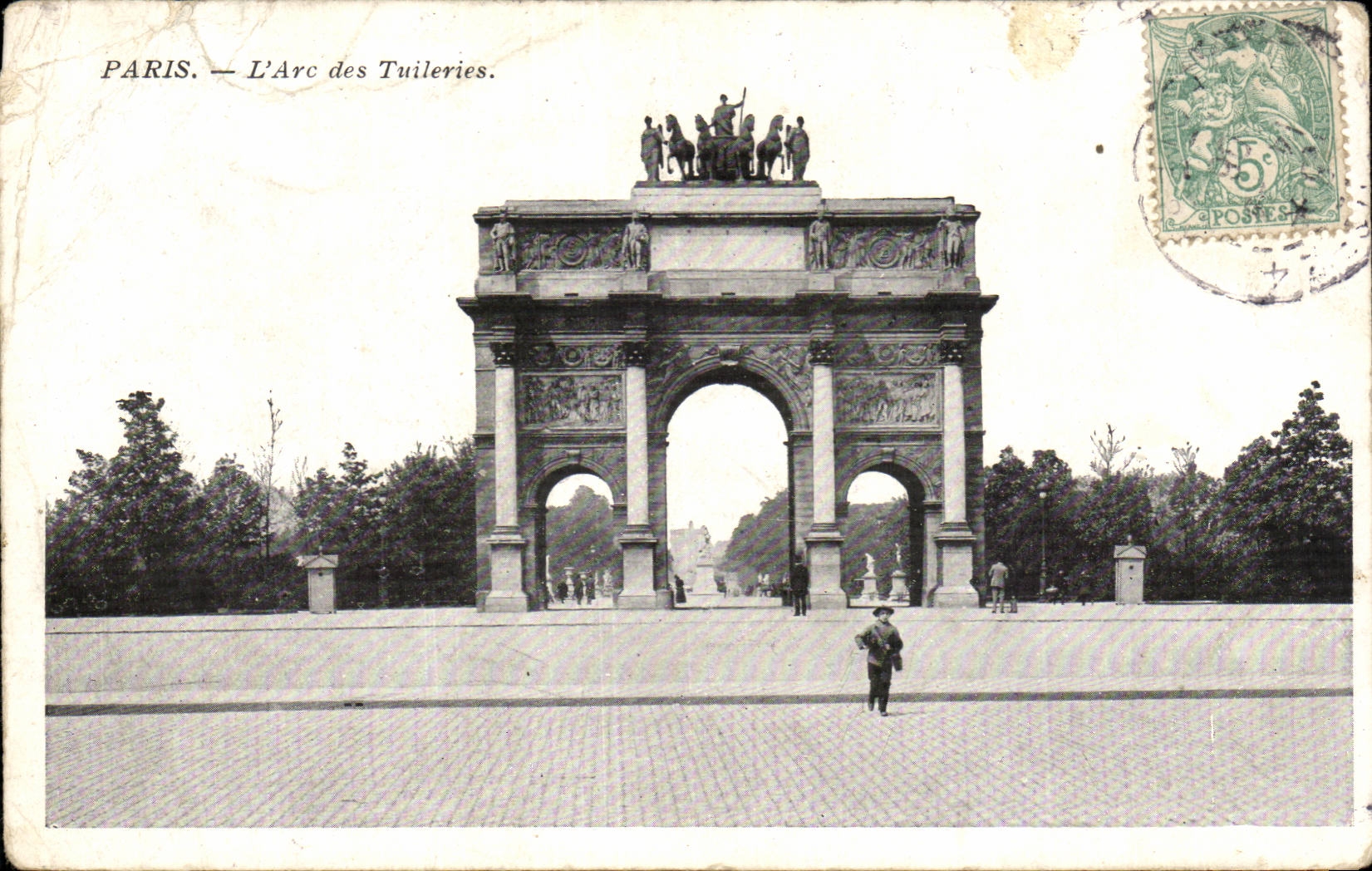 Paris CPA Arc des Tuileries