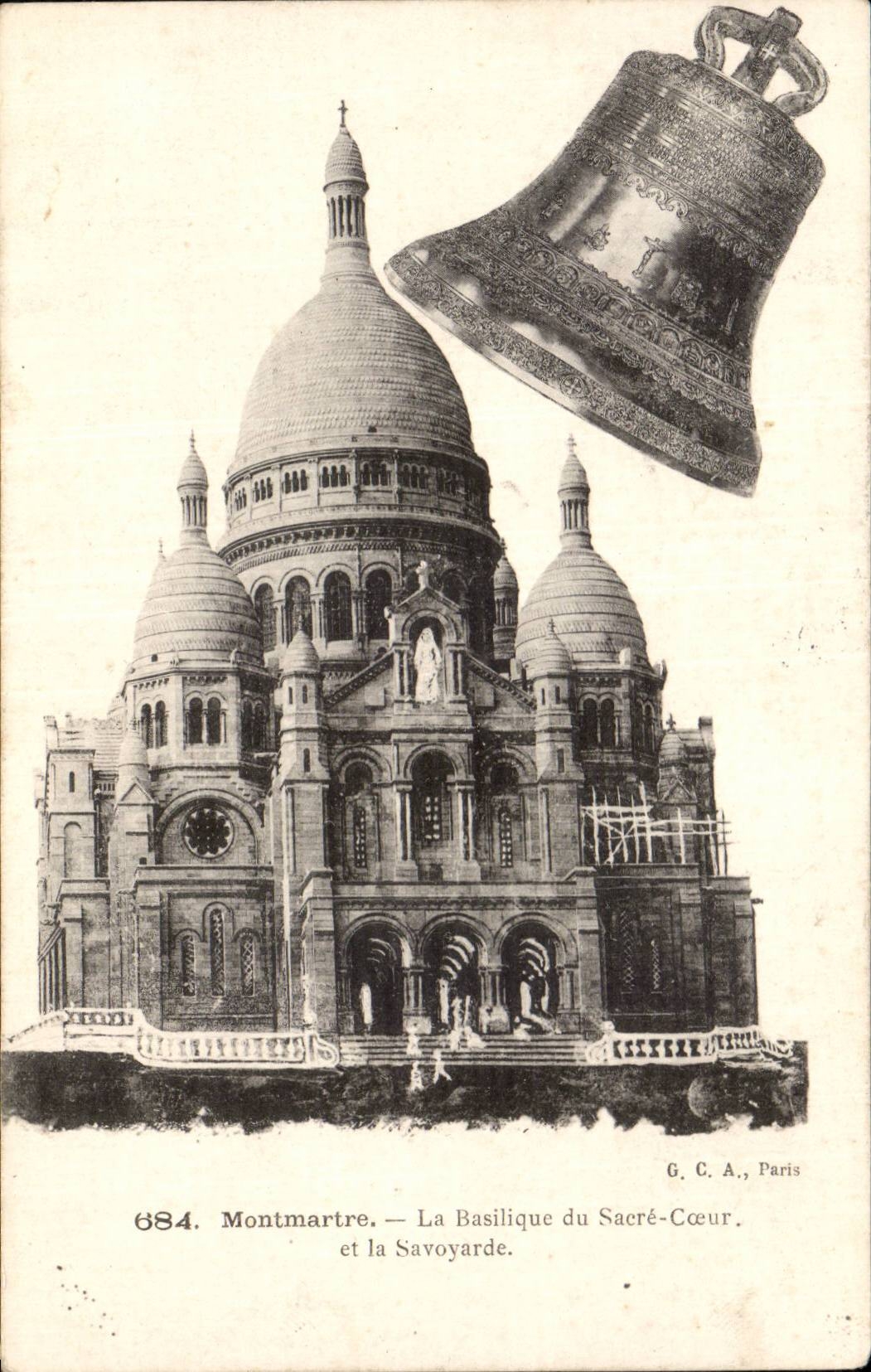 Paris CPA SAcre Coeur Montmartre Cloche