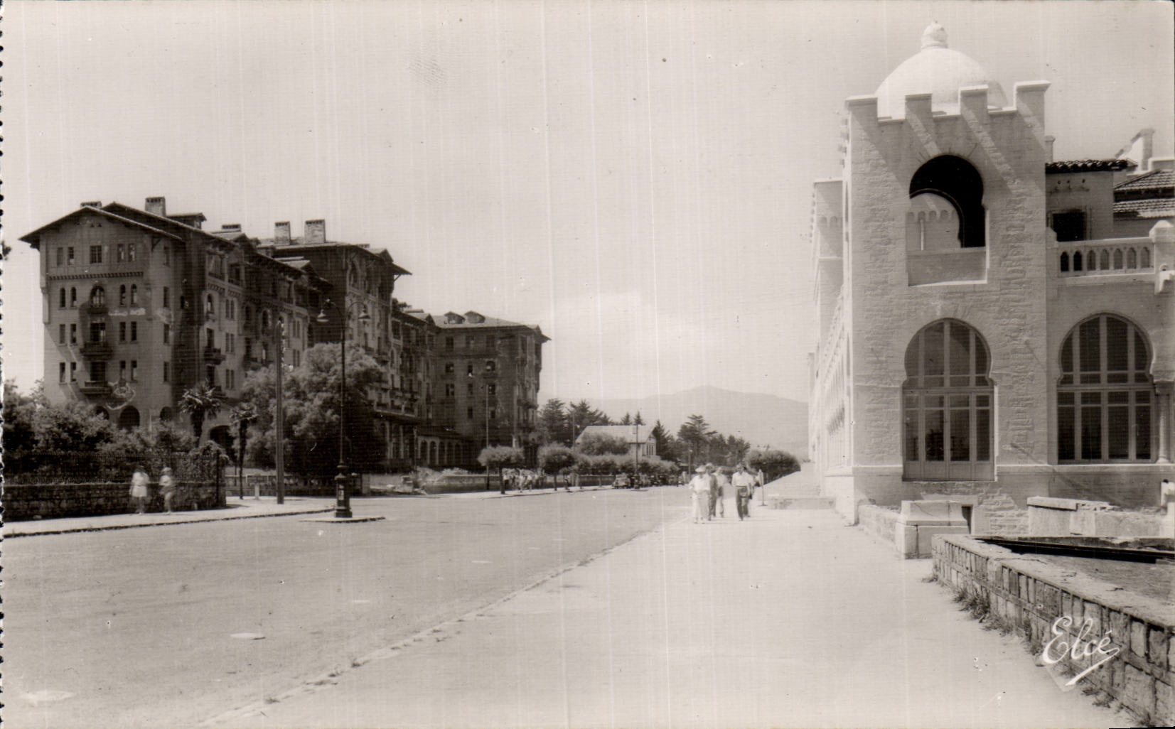 Hendaye MODERN CARD the casino and the Eskualduna hotel