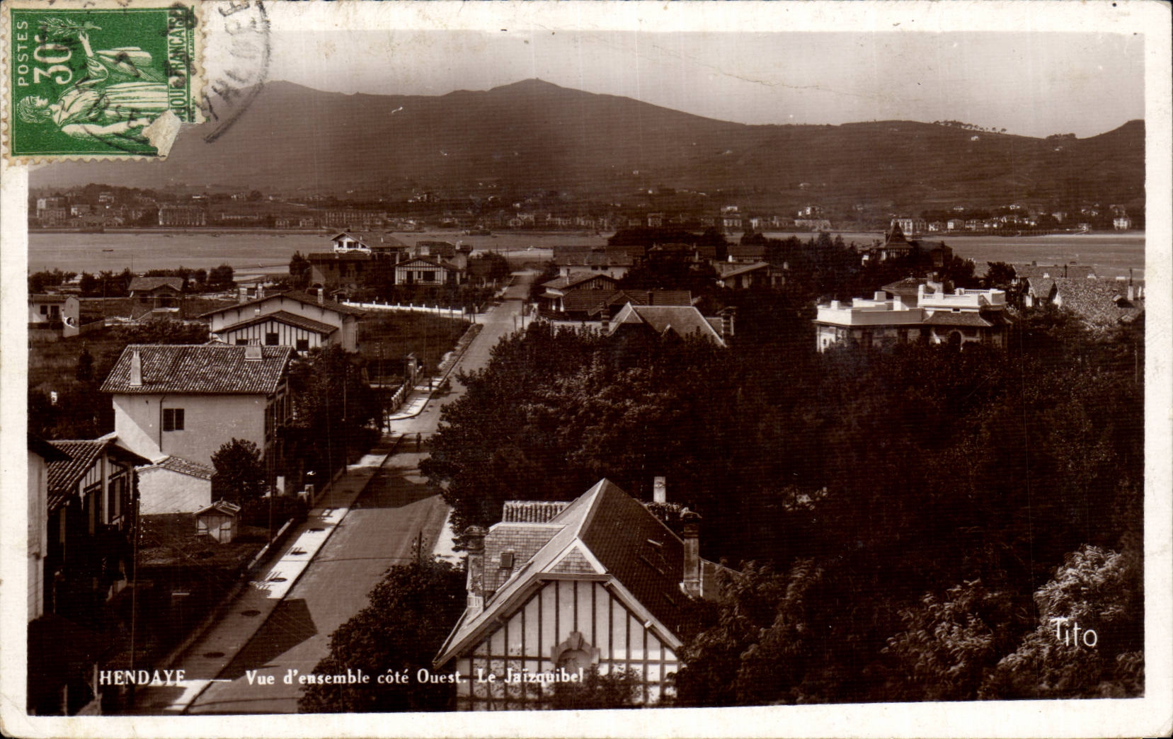 Overall picture Hendaye CPA west coast Jaizouibel