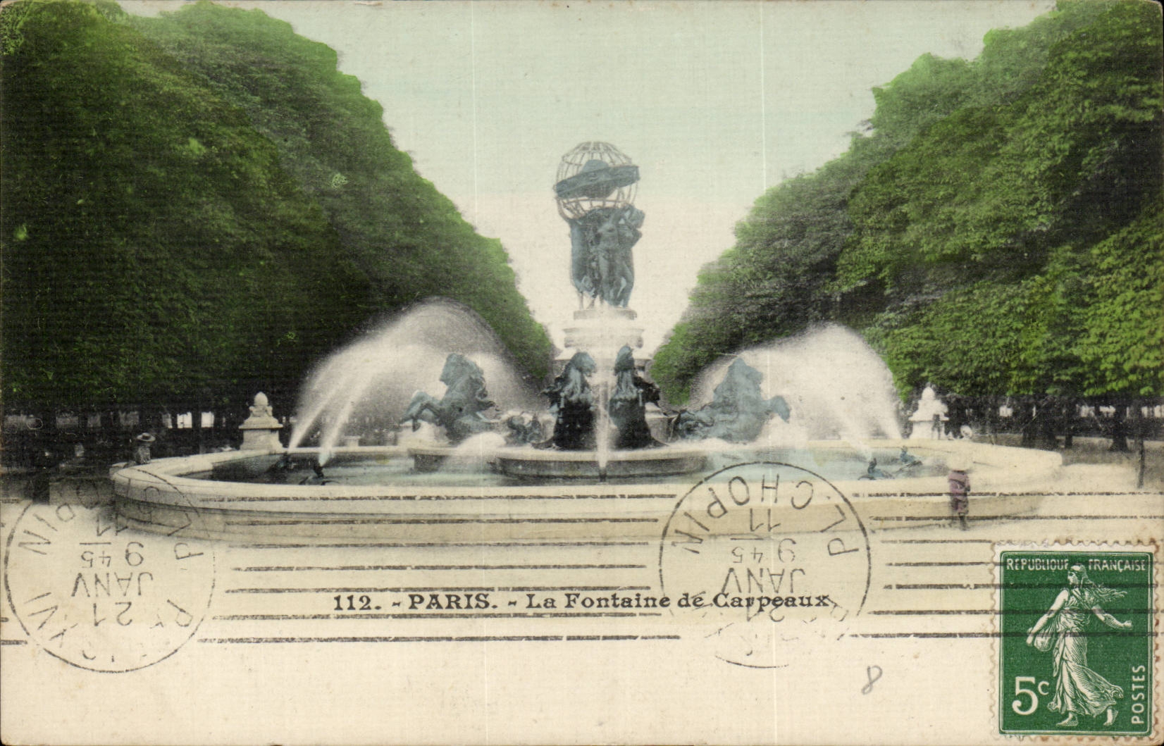 Paris CPA Fontaine de CArpeaux