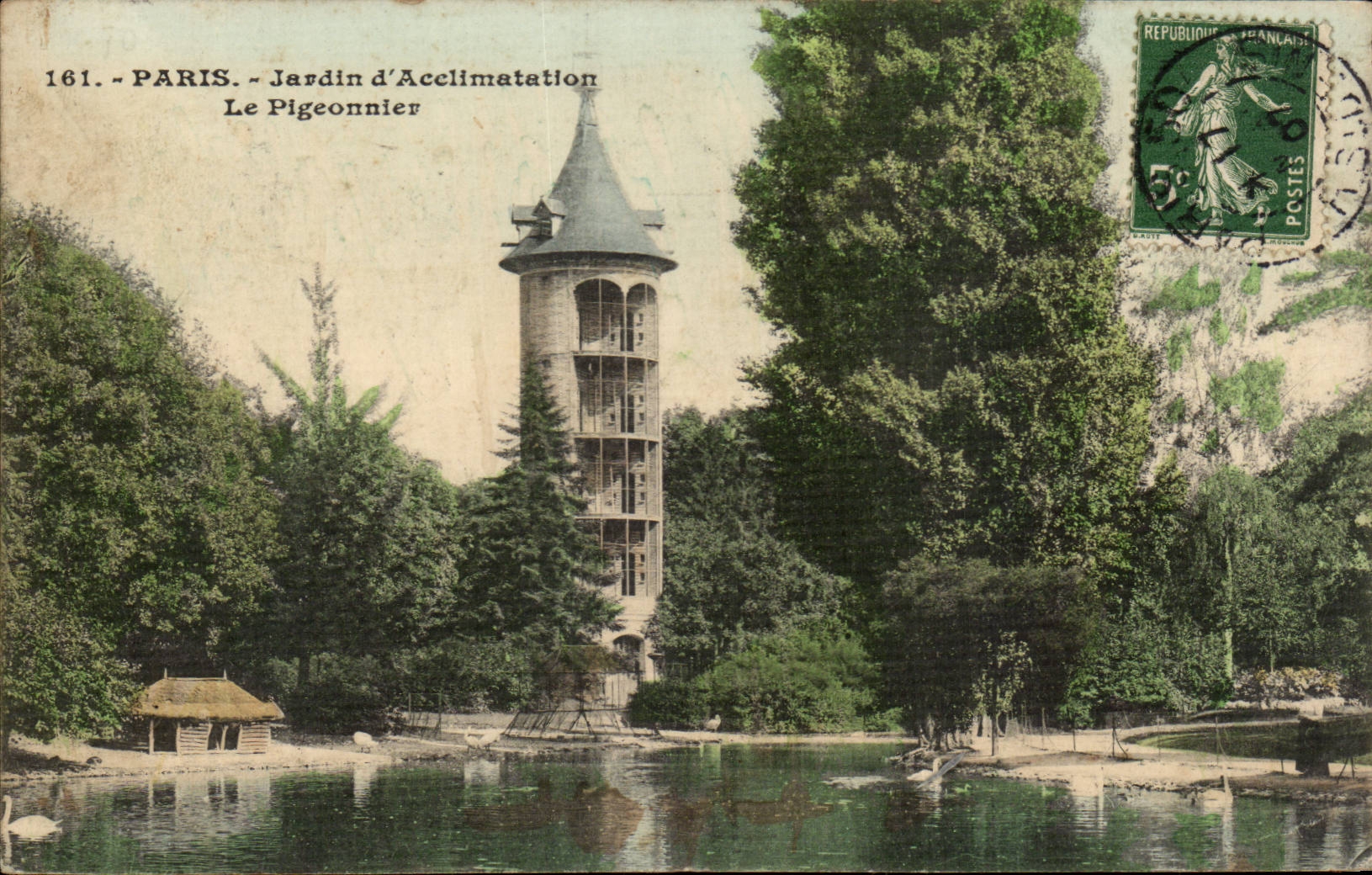 Paris CPA Jardin d'acclimatation Le piegeonnier