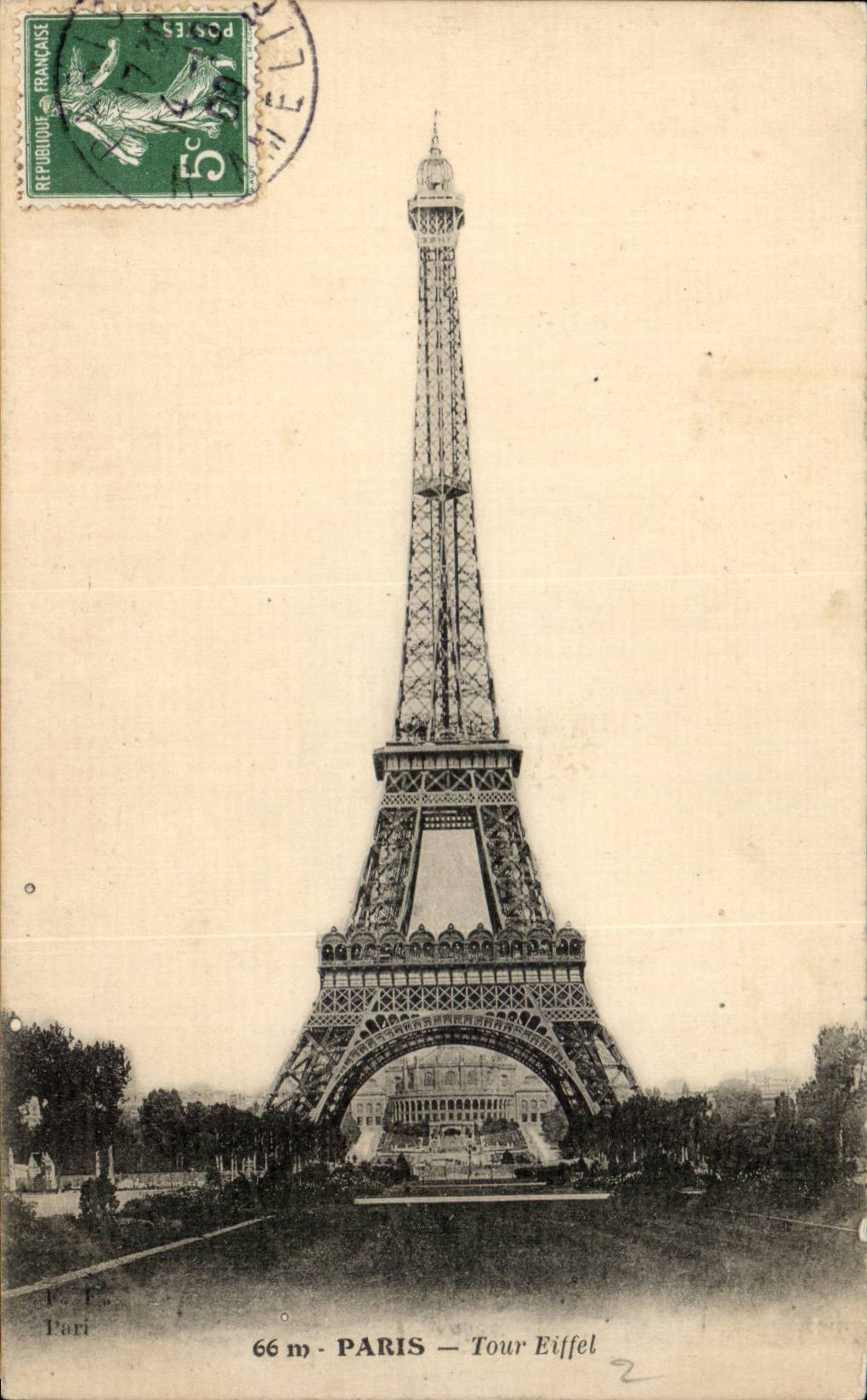 Paris CPA Eiffel Tower