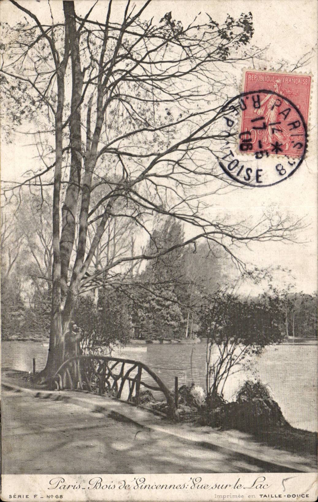 Paris CPA Wood of Vincennes the lake