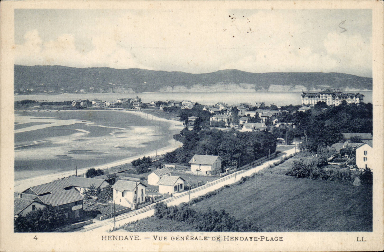 Hendaye CPA View of Hendaye beach