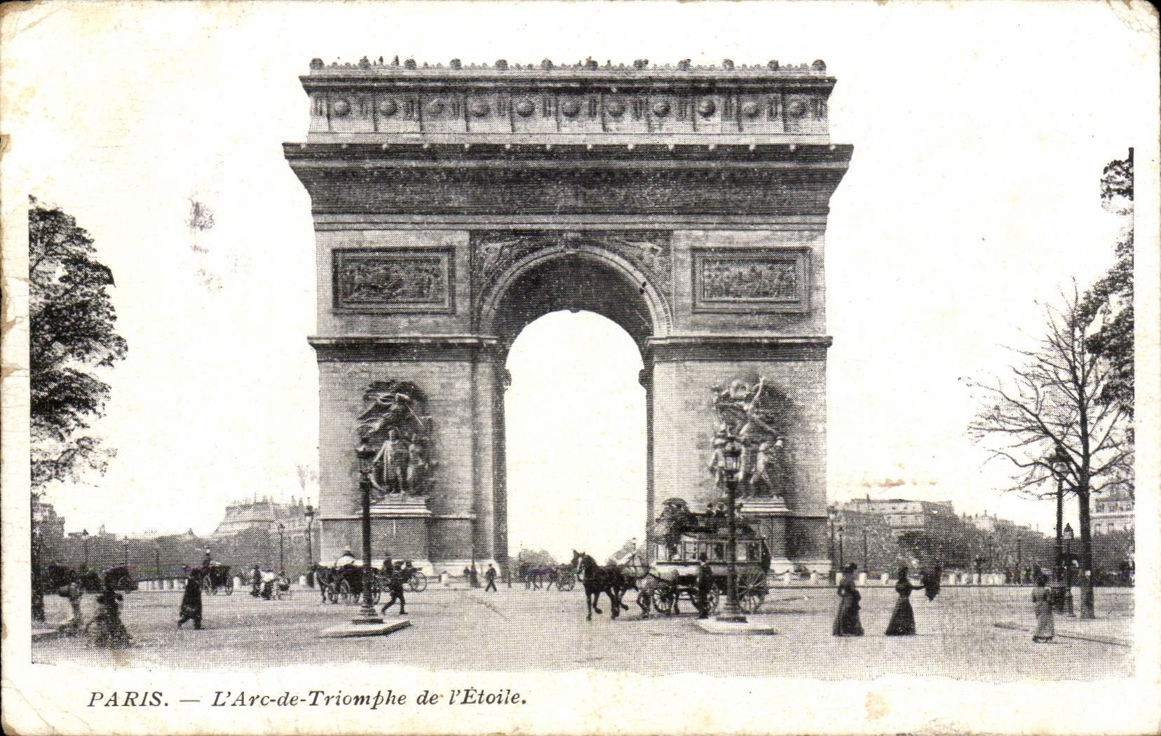 CPA Paris Arc de Triomphe des Sternes