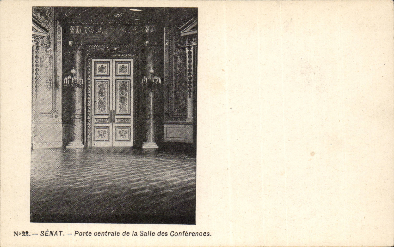 CPA Paris Senate central Gate of the room of the conferences