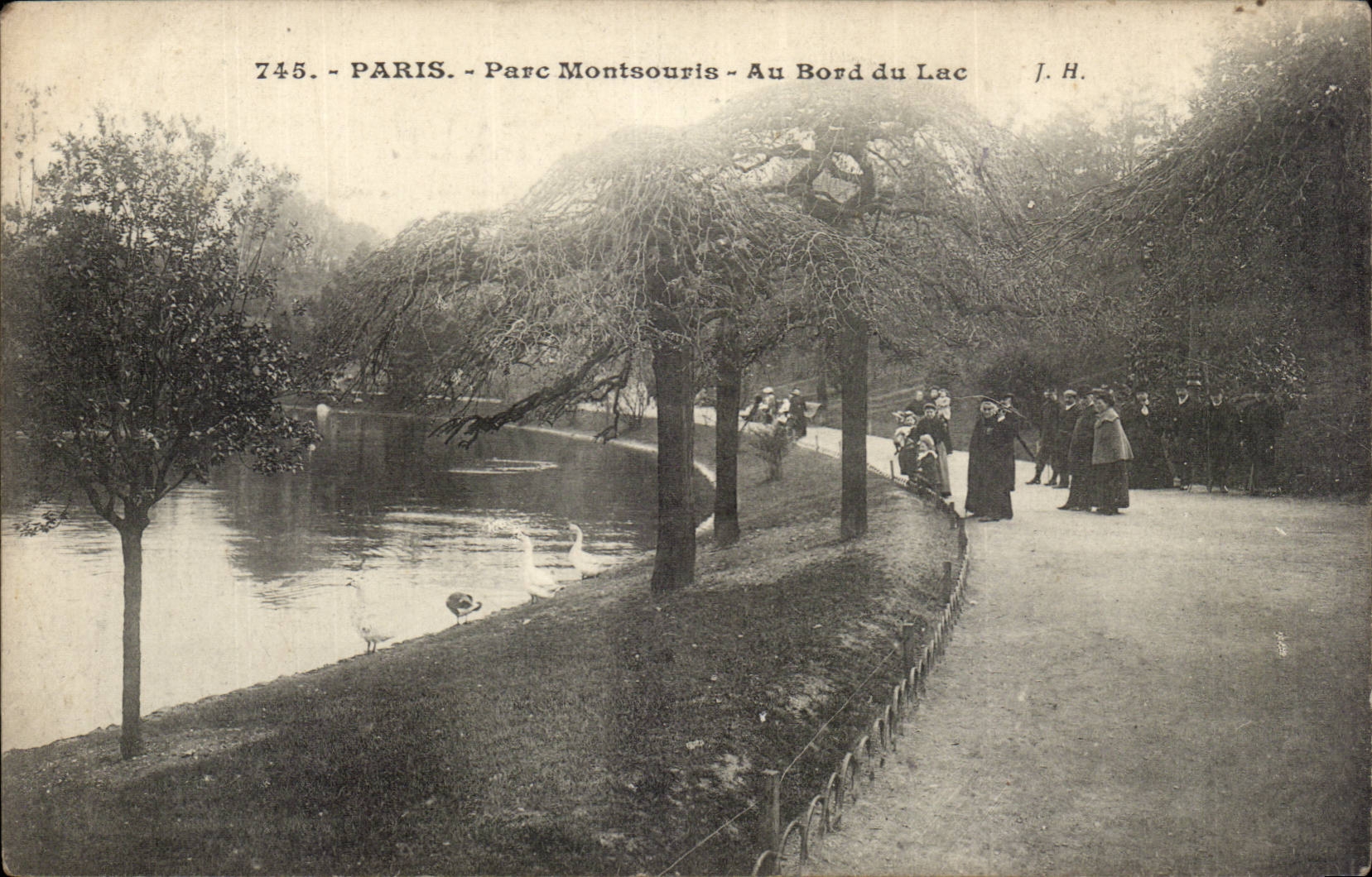 CPA Paris Montsouris Park At the edge of the lake