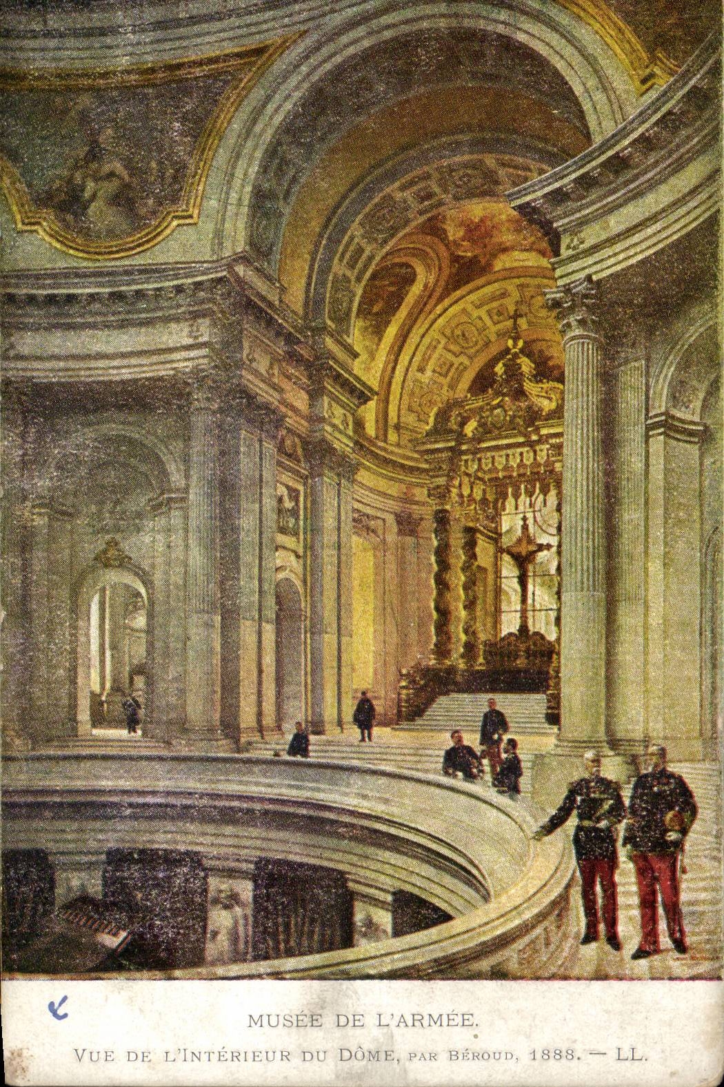 CPA Paris Museum of the army Seen of the interior of the Dome by Beroud 1888