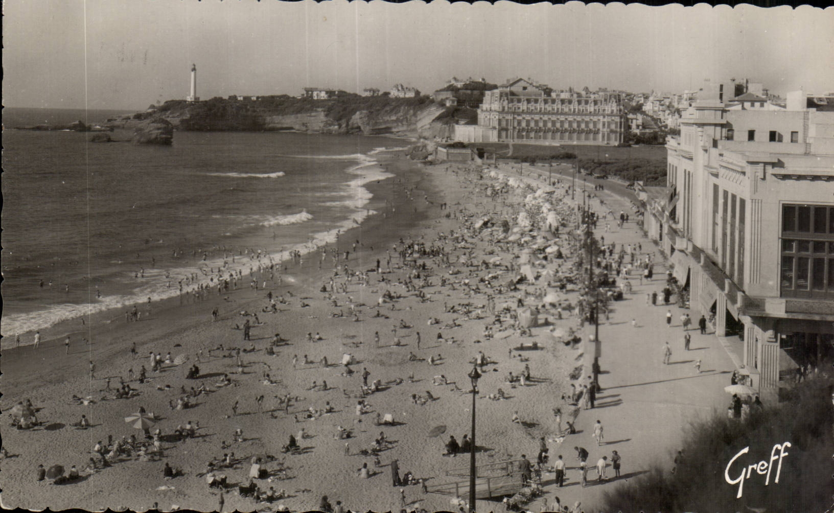 Biarritz CPSM La grande plage