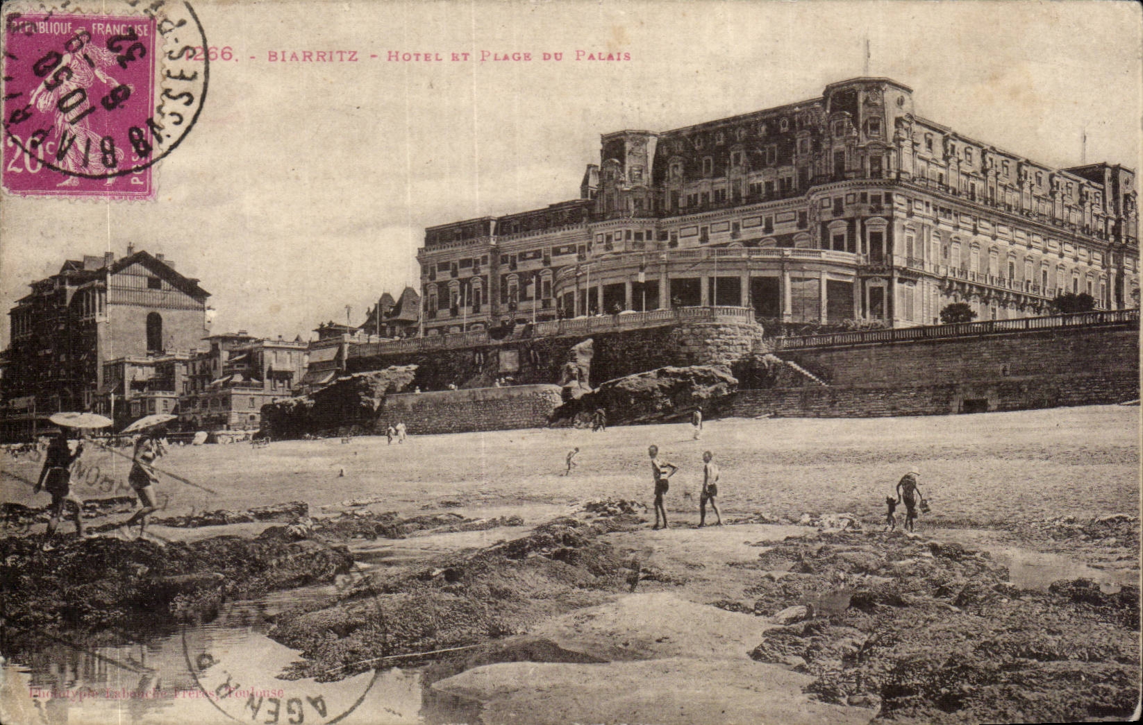 CPA Biarritz Hotel et plage du palais