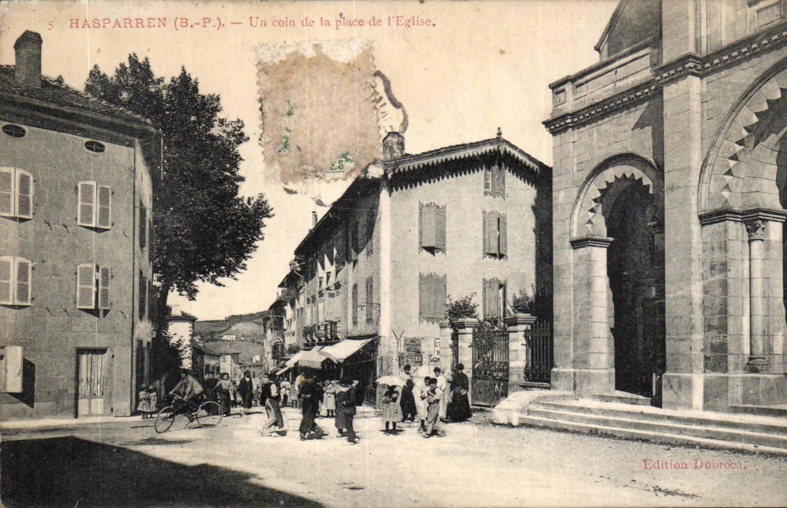 CPA Hasparren a corner of the place of the church