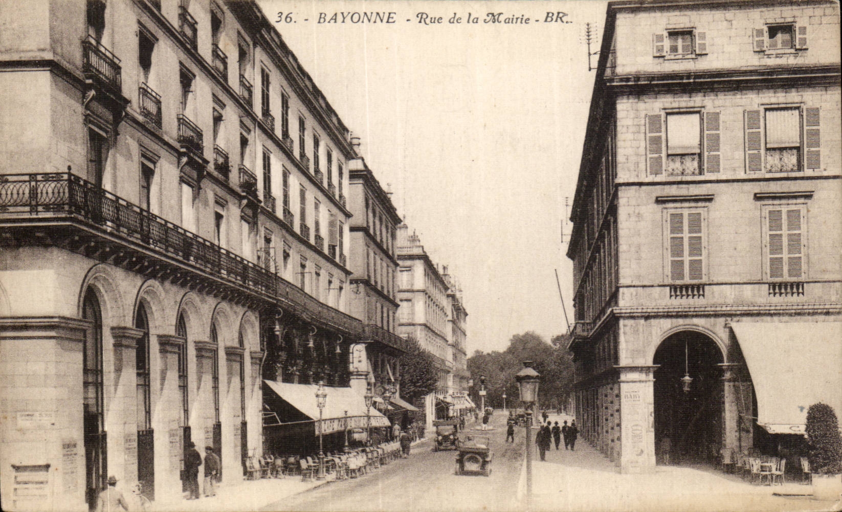 CPA Bayonne Street of the town hall