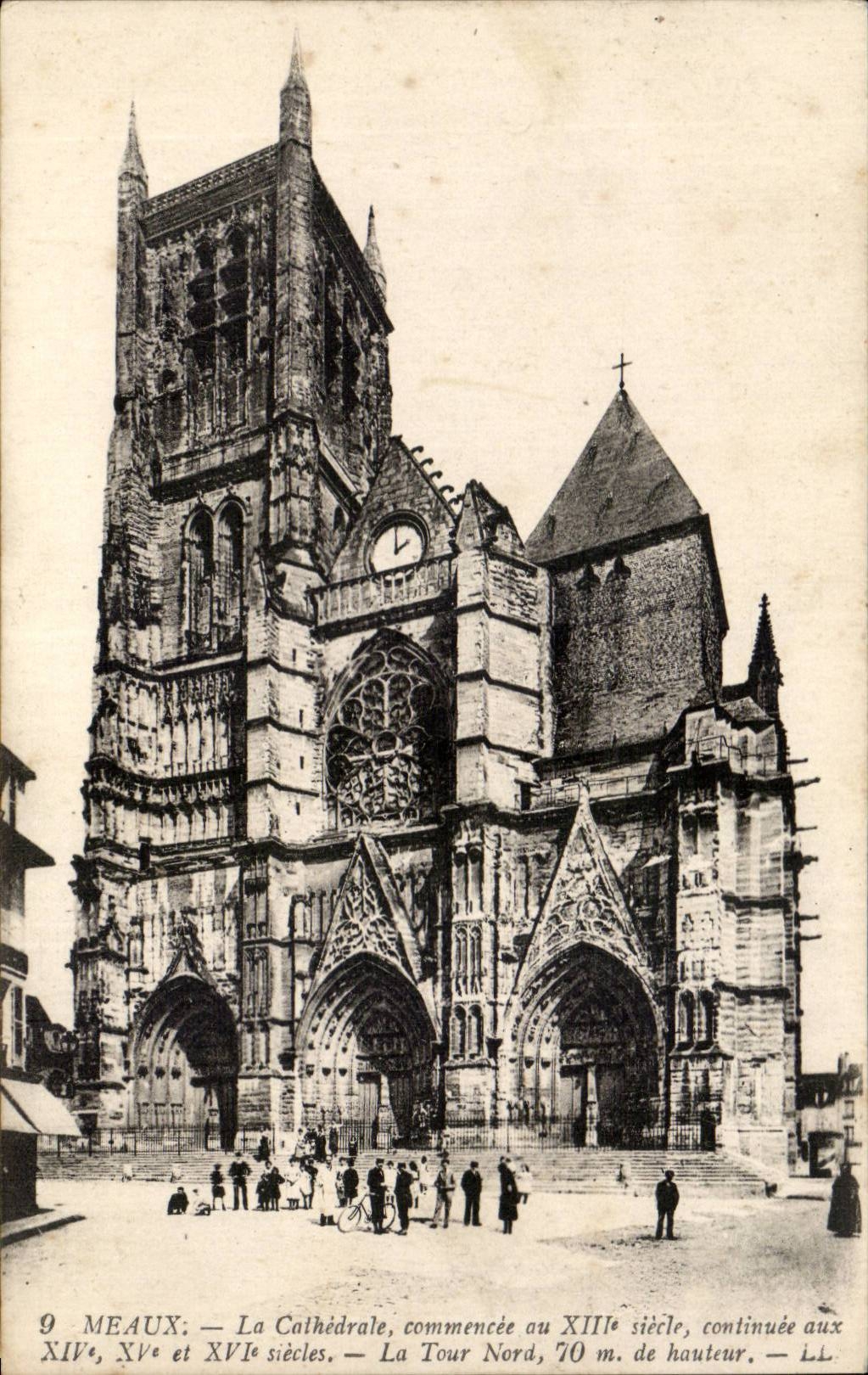 CPA Meaux the cathedral