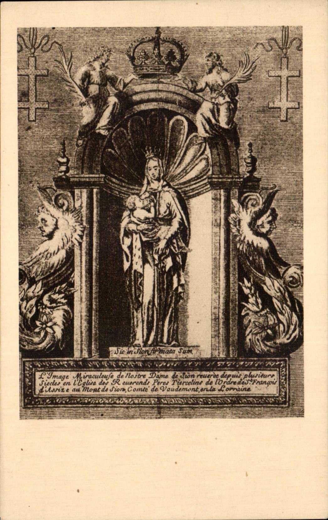 CPA La vierge de Sion 
