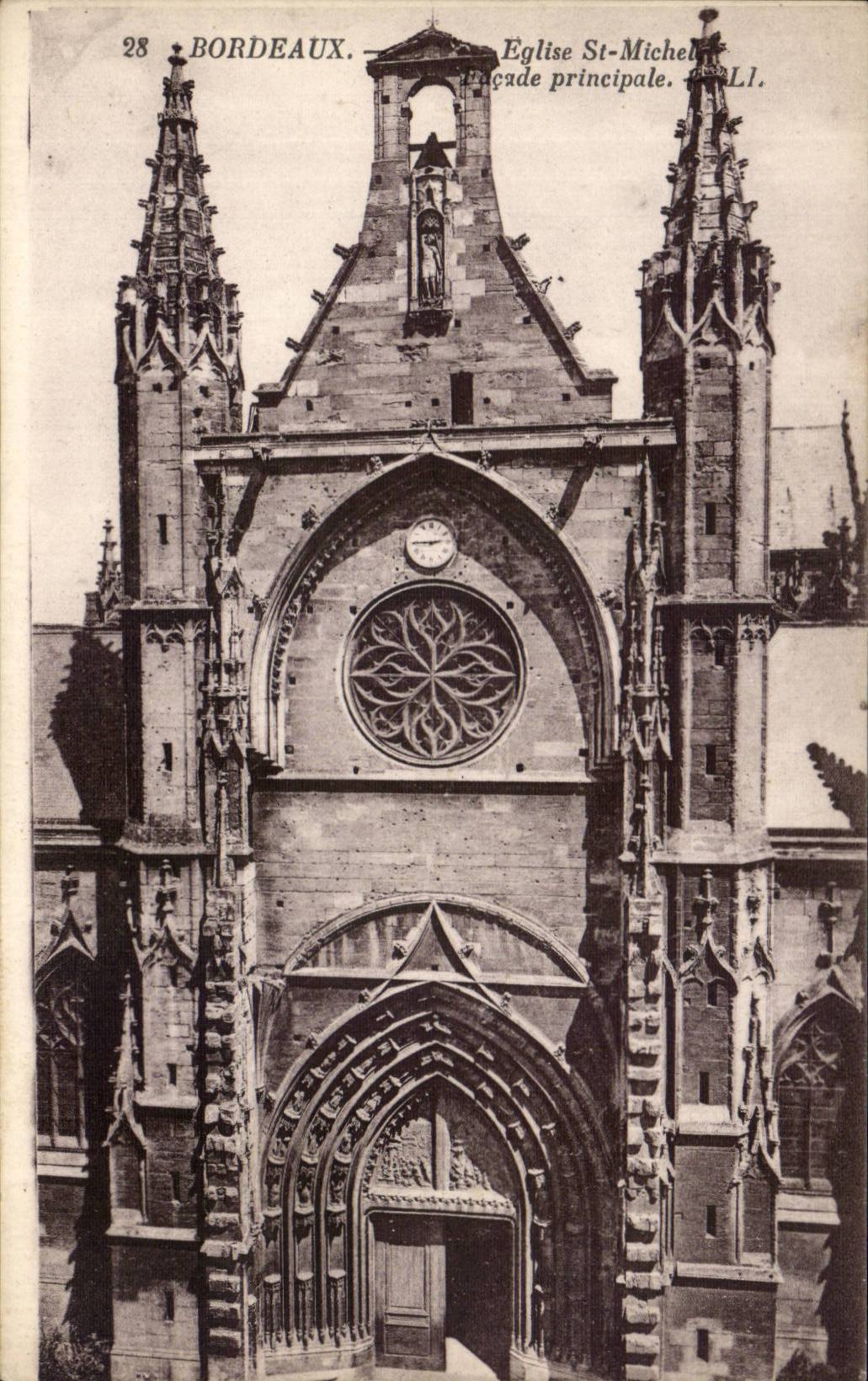 CPA Bordeaux Church St Michel principal Frontage