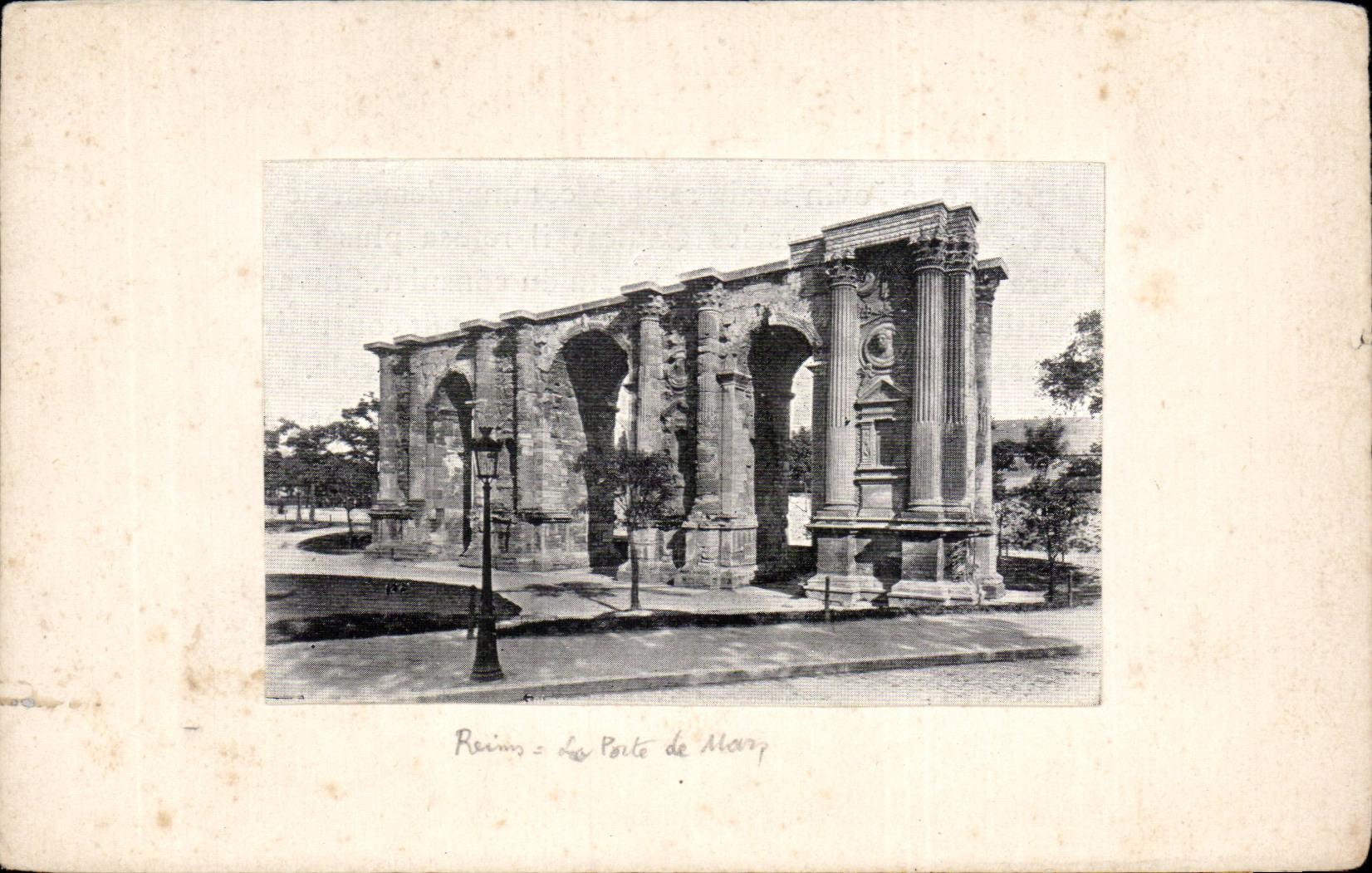 CPA Reims the door of Mary