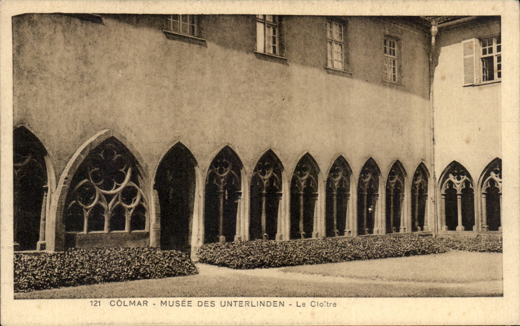 CPA Colmar Museum of Unterlinden the cloister