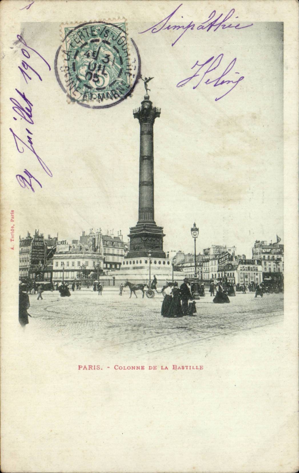 Paris CPA Places Bastille