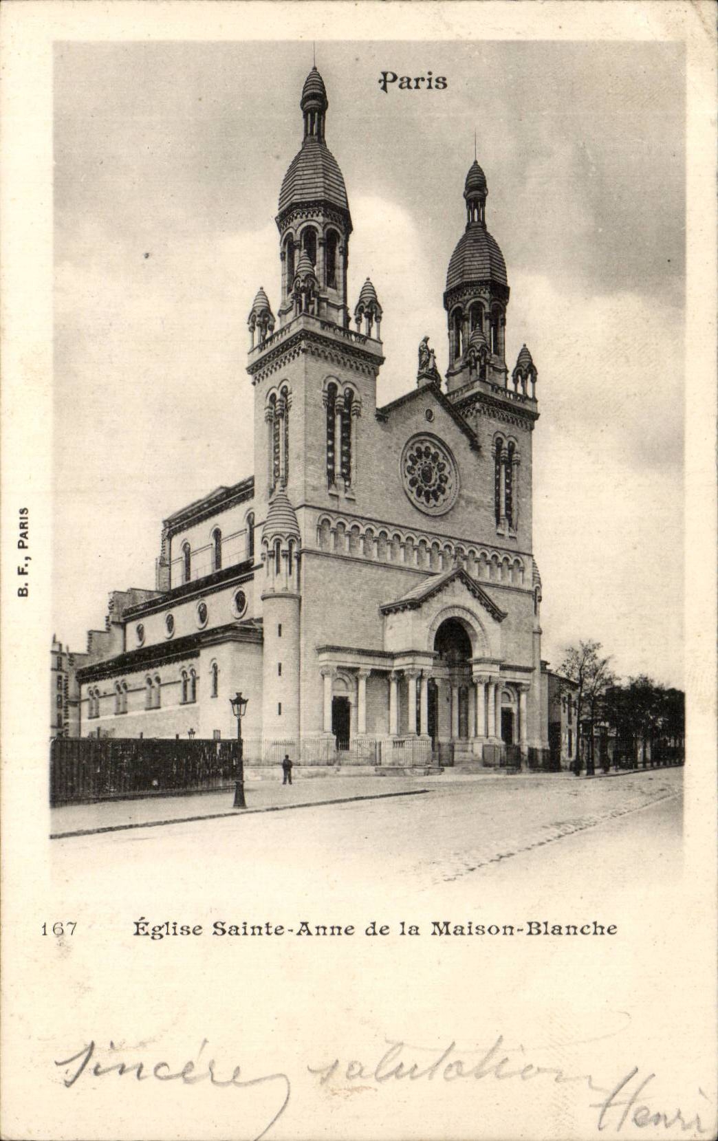 Paris CPA Eglise Sainte Anne de la Maison Blanche