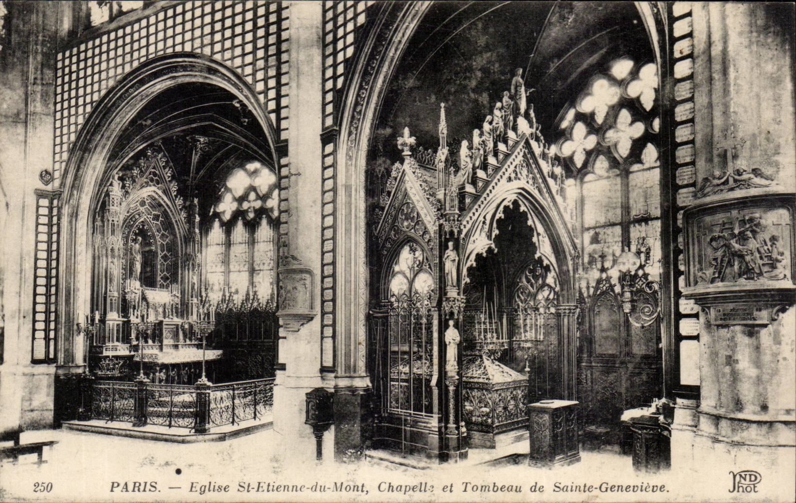 Paris CPA Church co Etienne of the Mount Vault and tomb Sainte Genevieve