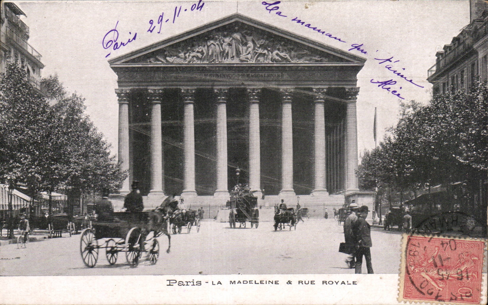 Kirche Paris-CPA des Madeleine und der koniglichen Strasse