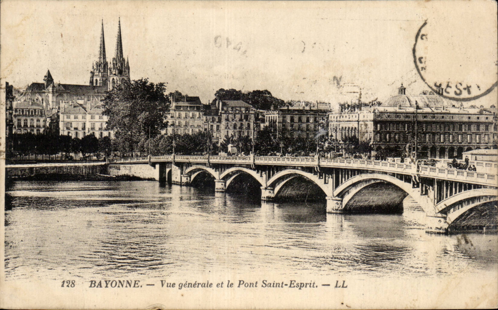 Bayonne CPA View and the bridge St Spirit