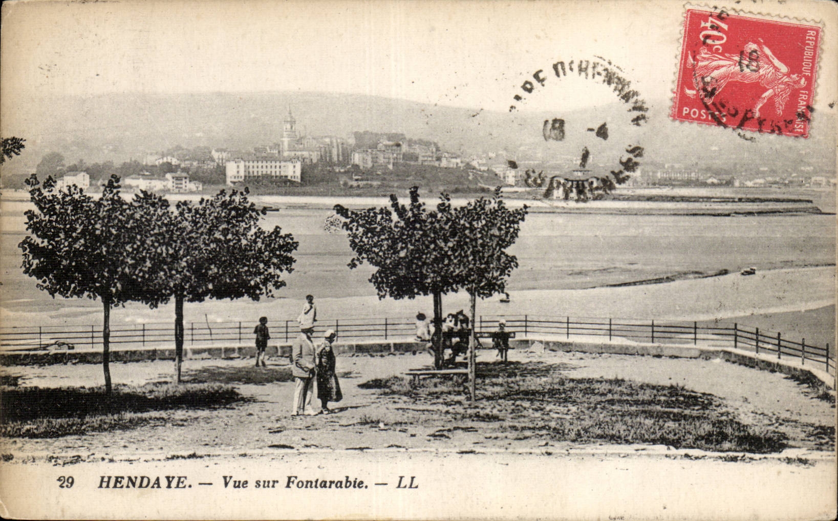 CPA Hendaye Seen on Fontarabie