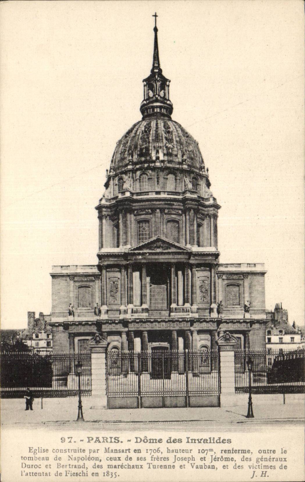 Paris CPA Dome of Invalides