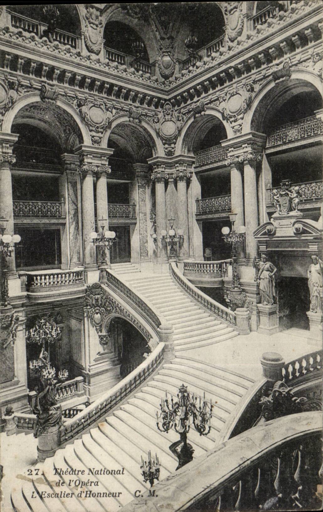 Paris CPA Opera L'escalier