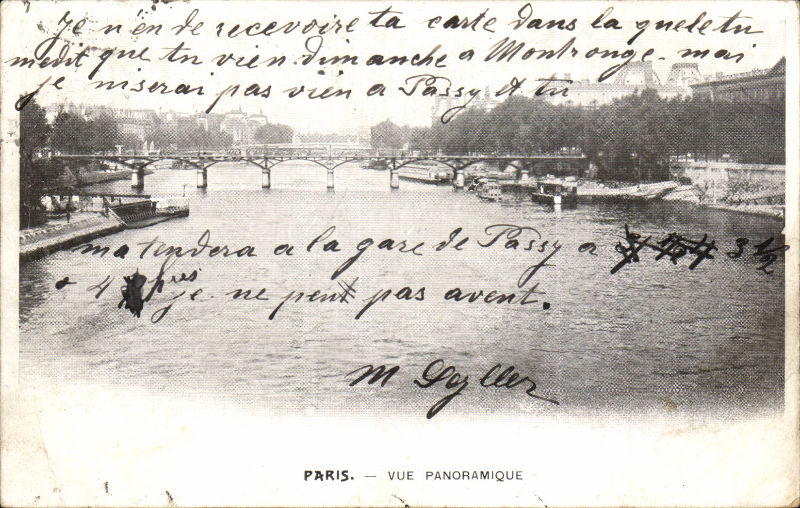 Paris CPA Vue panoramique