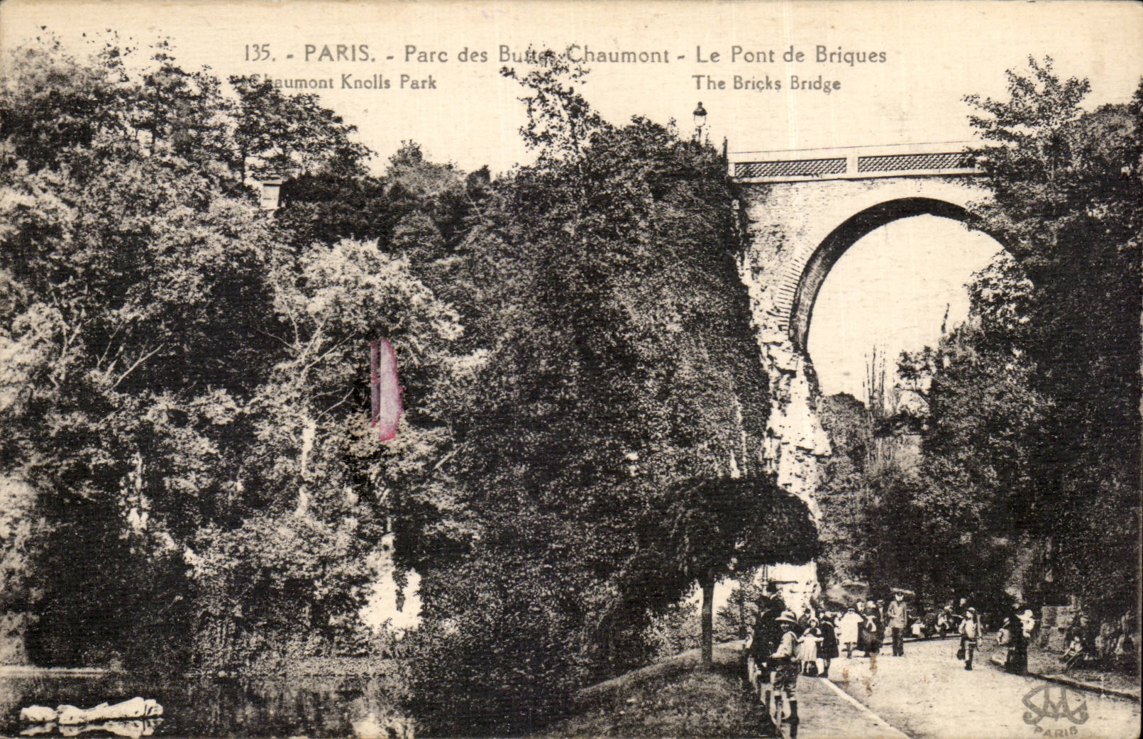 ParisCPA Chaumont Hillocks die Ziegelsteinbrucke