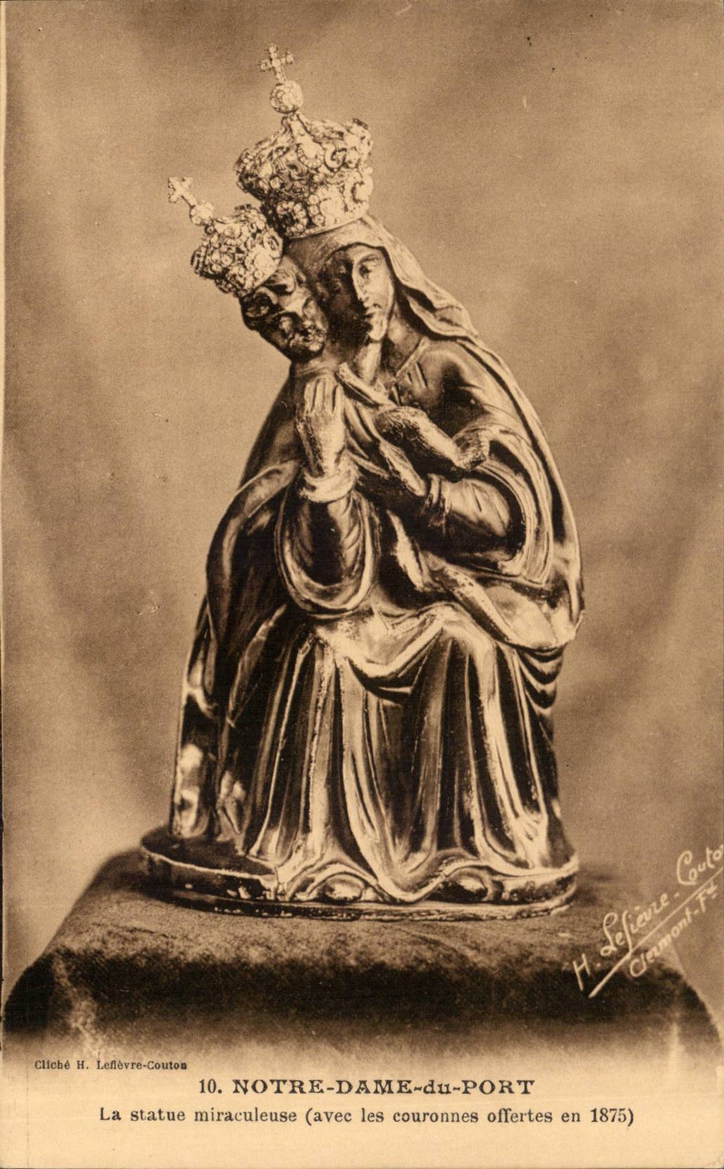 CPA unsere Dame des Portclermonts-ferrand die Statue wundersames