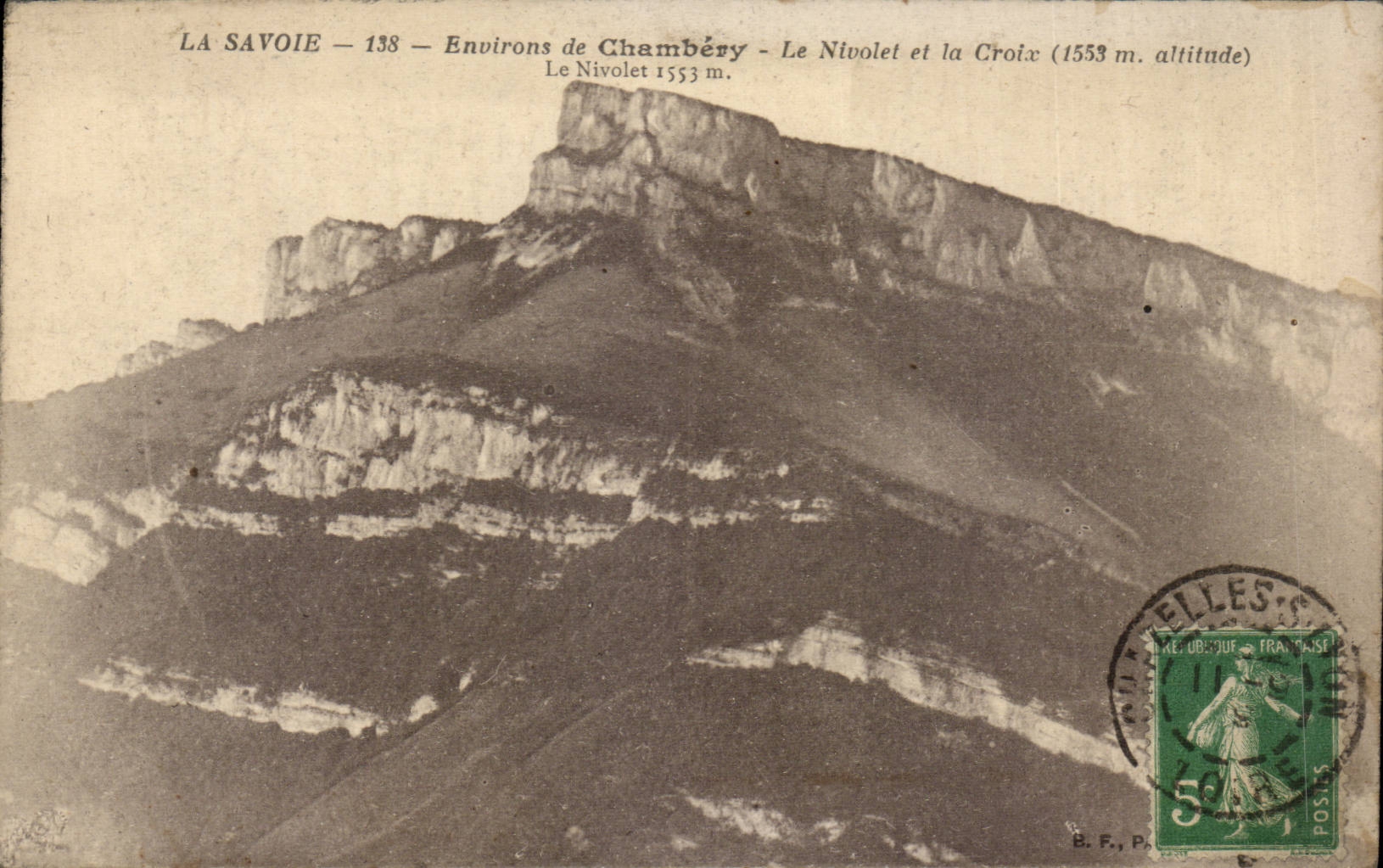 CPA Surroundings of Chambery Nivolet and the Cross