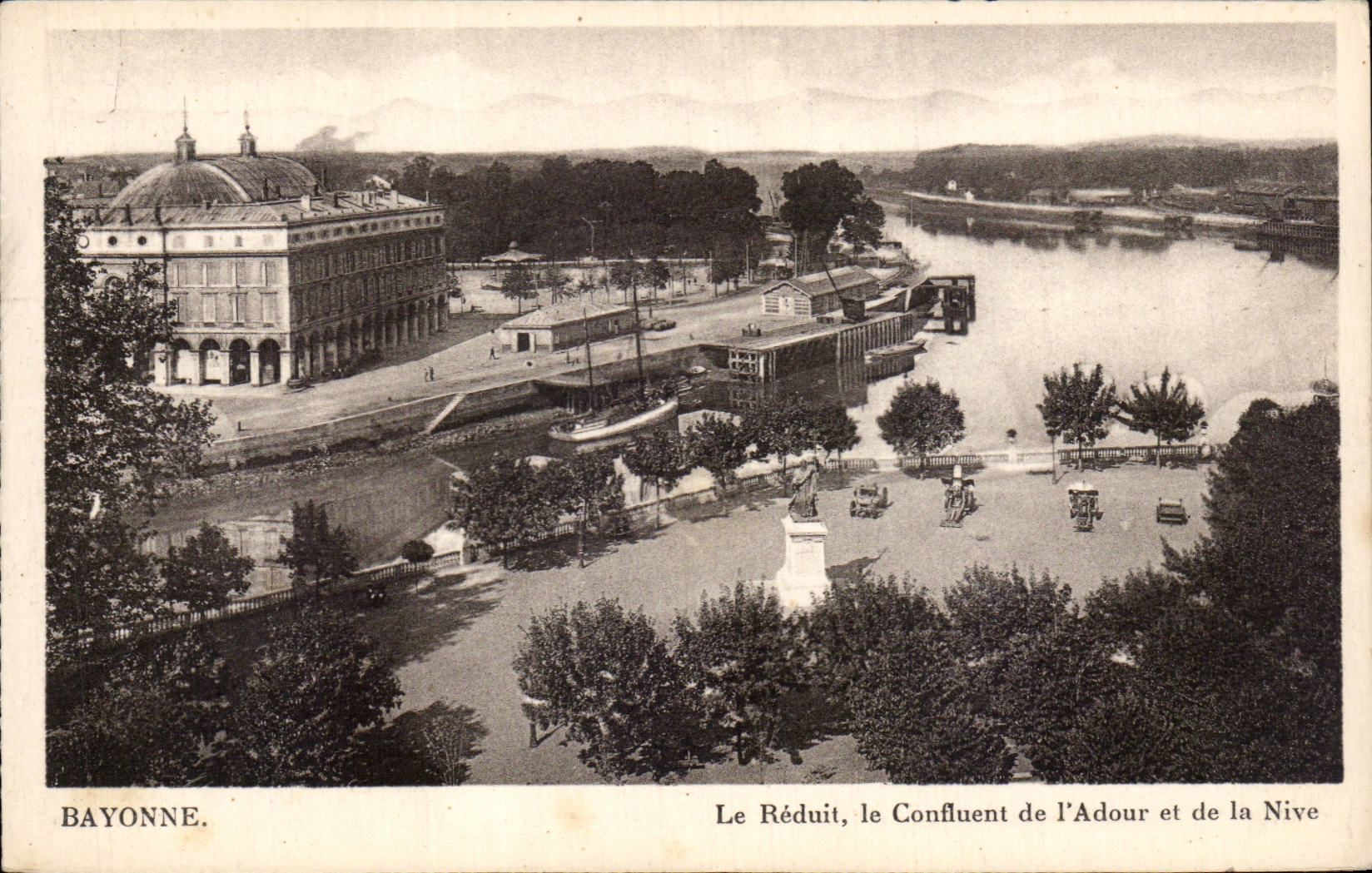 CPA Bayonne the tiny room the confluence of the adour and Nive