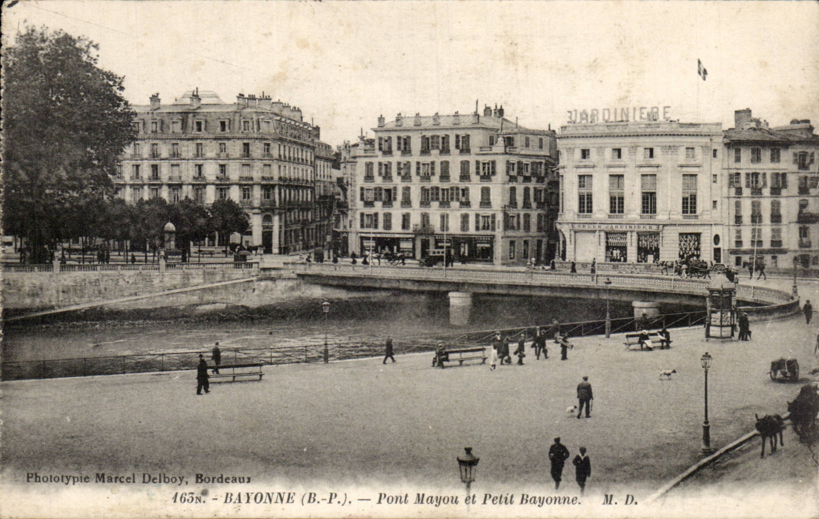 CPA Bayonne Bridge Mayou and small Bayonne
