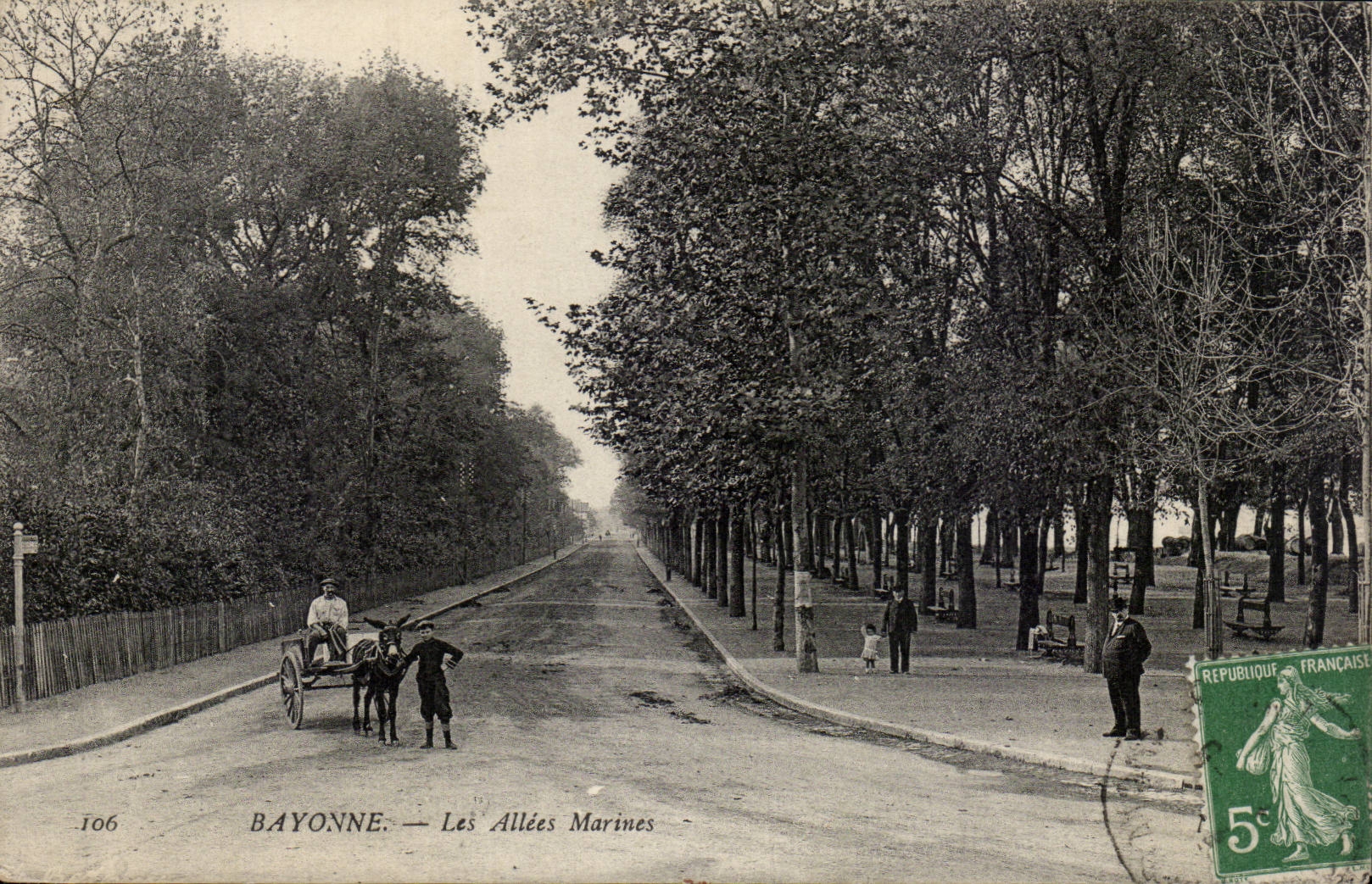 CPA Bayonne marine ales Ass Donkey Mule