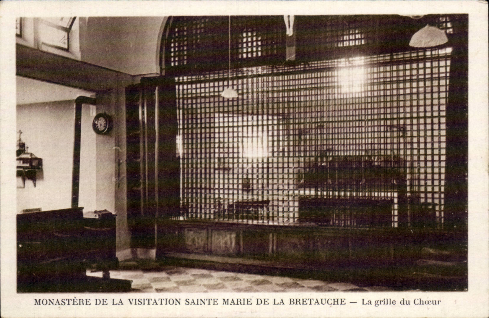 CPA Kloster des Visitation Sainte Marie von Bretauche das Rasterfeld des Chors